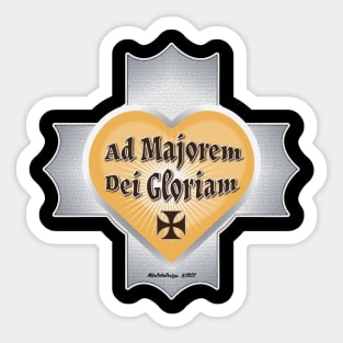 Ad Majorem Dei Gloriam Sticker